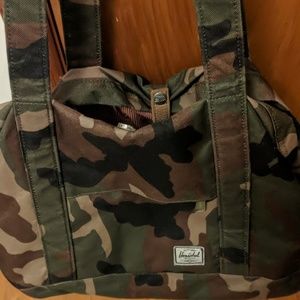 Camo Herschel Supply Tote Bag